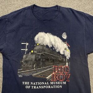 National Museum Of Transport Train Big Boy Graphic Tee Fits XL